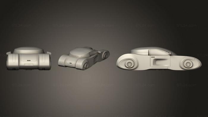 Vehicles (Hovercar, CARS_4190) 3D models for cnc